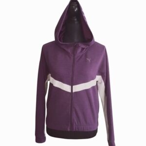 PUMA Training Purple Hooded Zip Jacket (S)